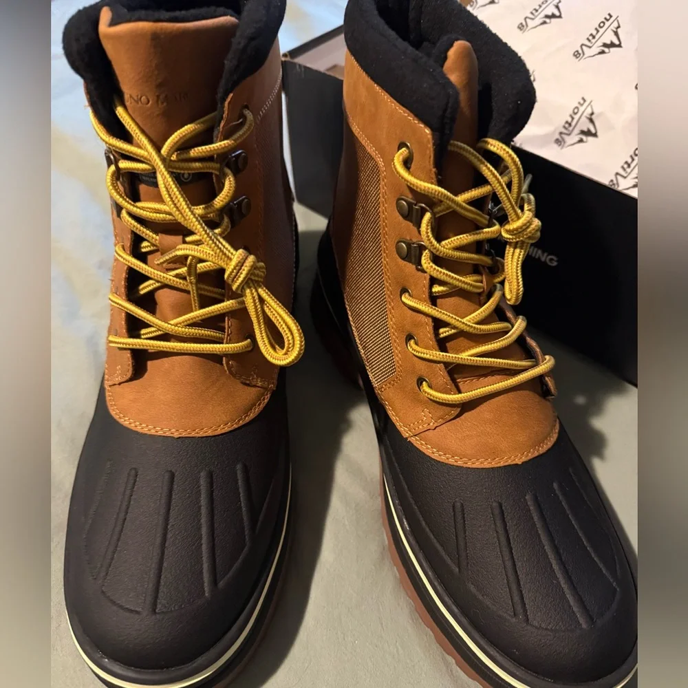 Bruno Marc Men's Insulated Waterproof Snow Boots NWT Size 12 - Picture 4 of 9